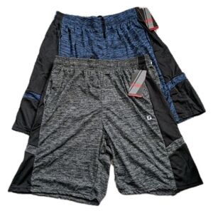 NWT COUGAR Sport Shorts 2 PAIRS 2XL Elastic Waist/Drawstring Pockets Blue Gray